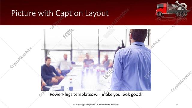 Picture with Caption presentation slide layout
