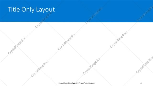 Title Only presentation slide layout