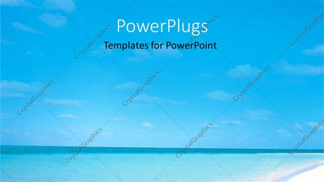  Presentation with ocean - Ocean vacation on island blue sea and sky