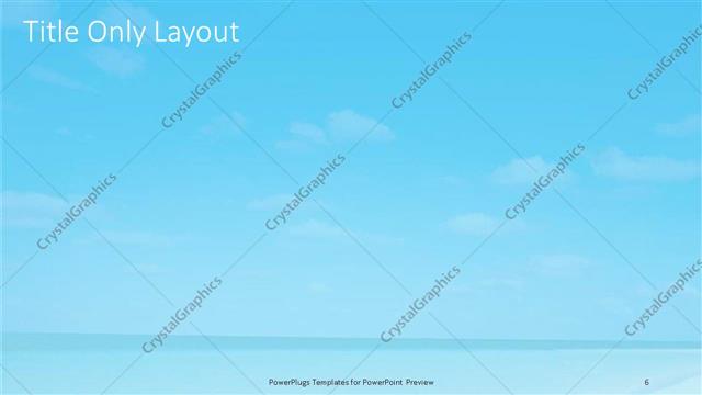 Title Only presentation slide layout