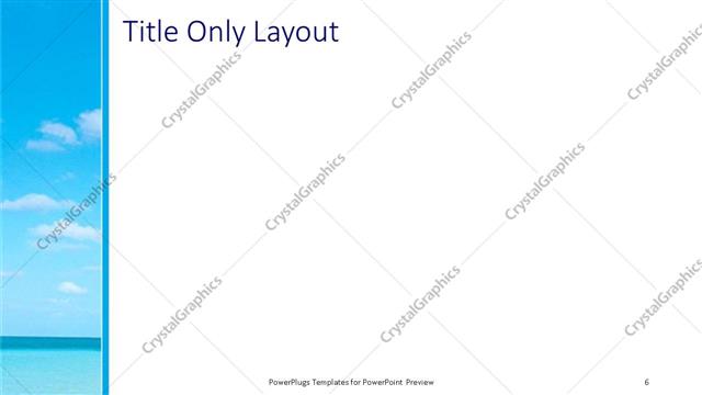 Title Only presentation slide layout