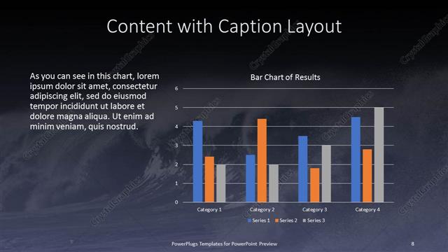 Content with Caption presentation slide layout