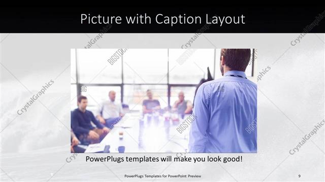 Picture with Caption presentation slide layout