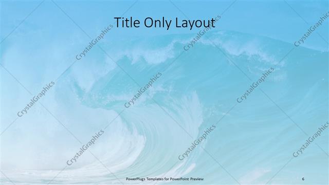 Title Only presentation slide layout