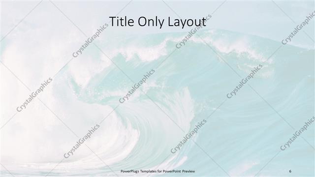 Title Only presentation slide layout