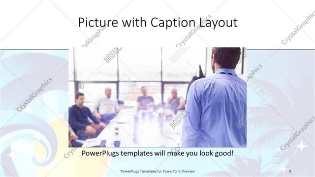 Picture with Caption presentation slide layout