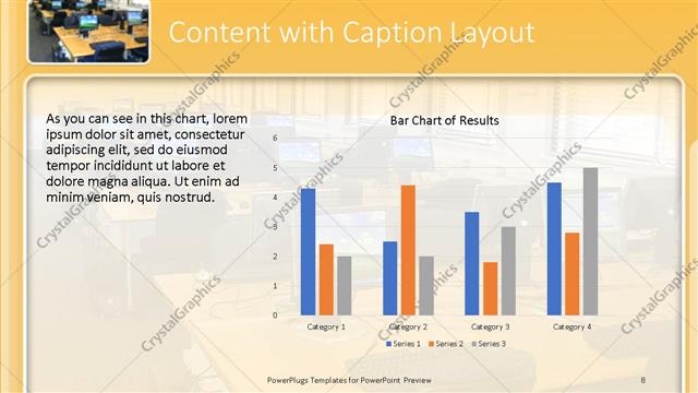 Content with Caption presentation slide layout