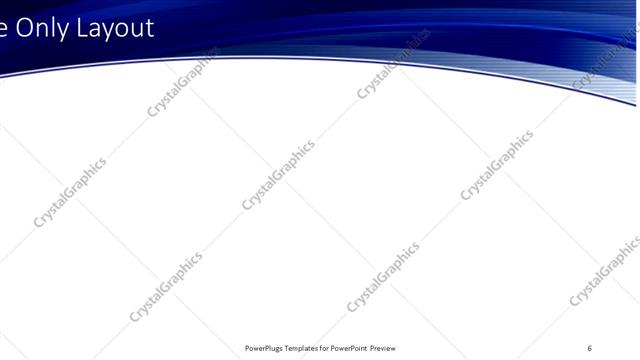 Title Only presentation slide layout