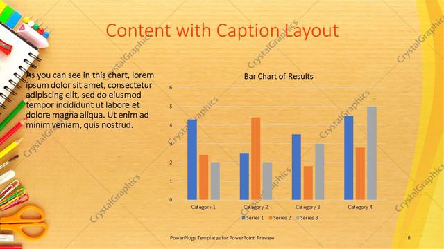 Content with Caption presentation slide layout