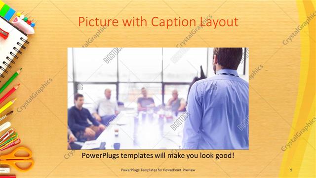Picture with Caption presentation slide layout