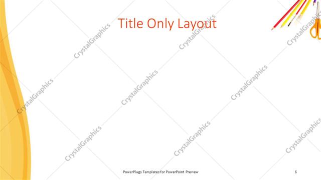 Title Only presentation slide layout