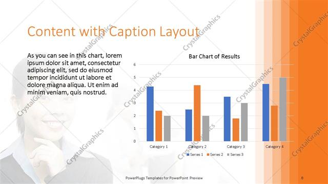 Content with Caption presentation slide layout