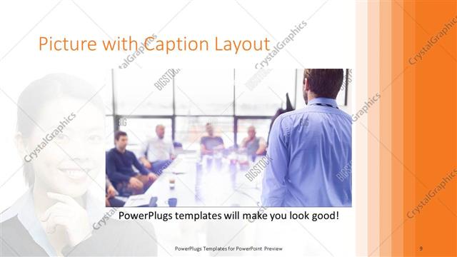 Picture with Caption presentation slide layout