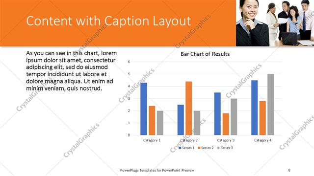 Content with Caption presentation slide layout