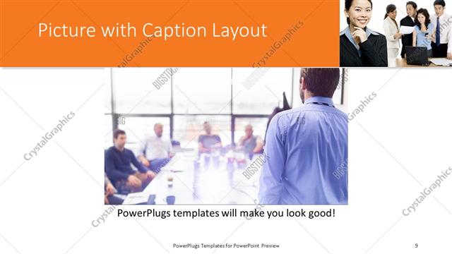 Picture with Caption presentation slide layout