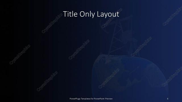 Title Only presentation slide layout