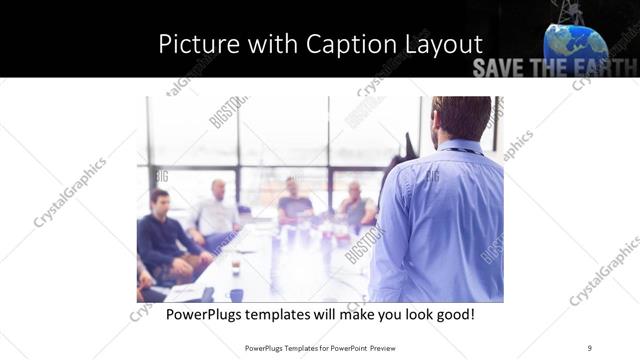 Picture with Caption presentation slide layout