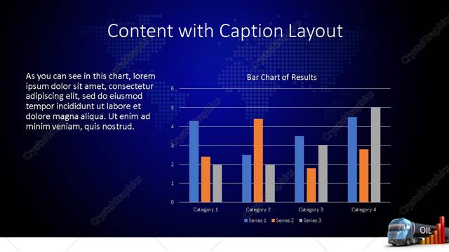 Content with Caption presentation slide layout