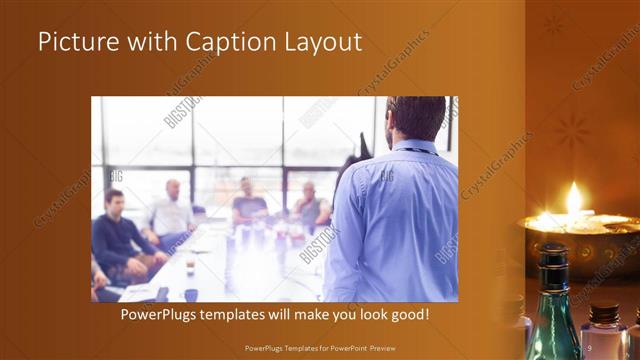 Picture with Caption presentation slide layout