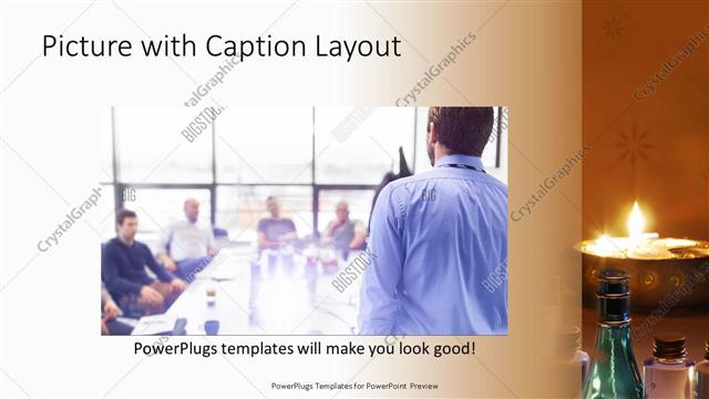 Picture with Caption presentation slide layout