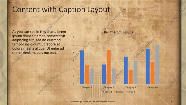 Content with Caption presentation slide layout