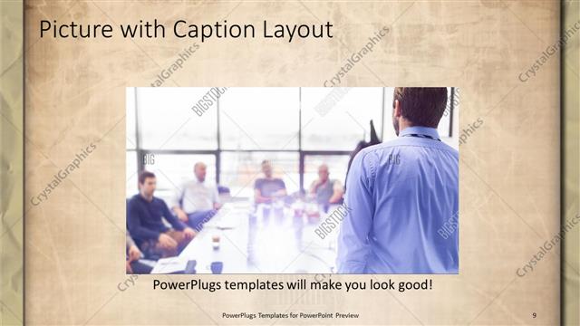 Picture with Caption presentation slide layout