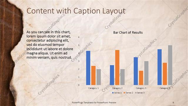 Content with Caption presentation slide layout