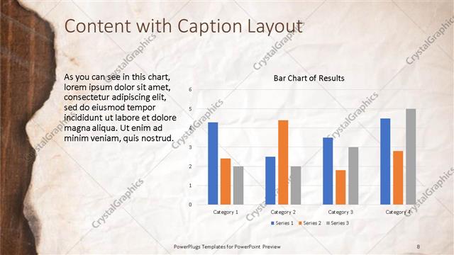 Content with Caption presentation slide layout