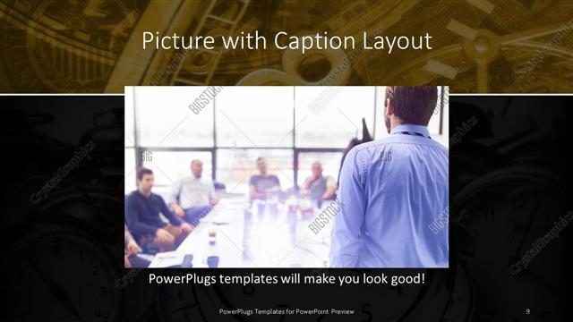 Picture with Caption presentation slide layout