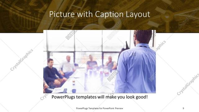 Picture with Caption presentation slide layout
