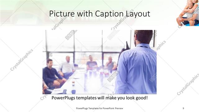 Picture with Caption presentation slide layout