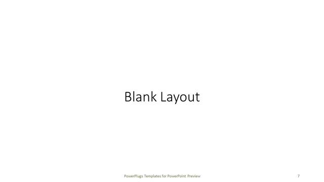 Blank presentation slide layout