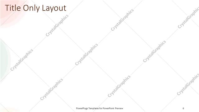 Title Only presentation slide layout