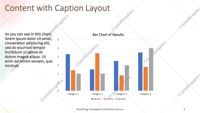 Content with Caption presentation slide layout