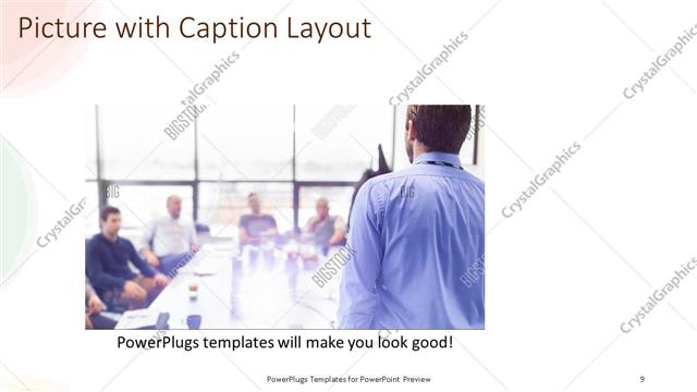 Picture with Caption presentation slide layout