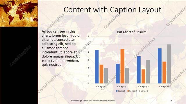 Content with Caption presentation slide layout