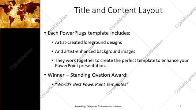 Title and Content presentation slide layout