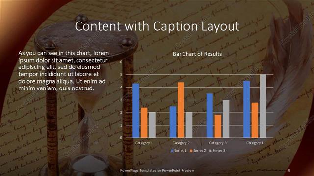 Content with Caption presentation slide layout