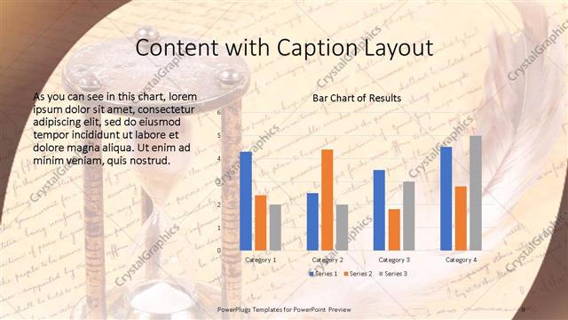 Content with Caption presentation slide layout