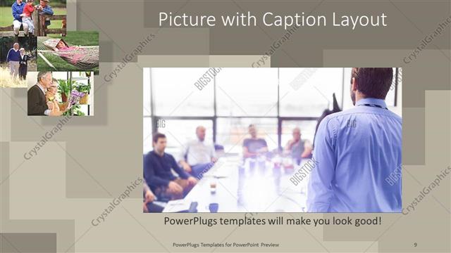 Picture with Caption presentation slide layout