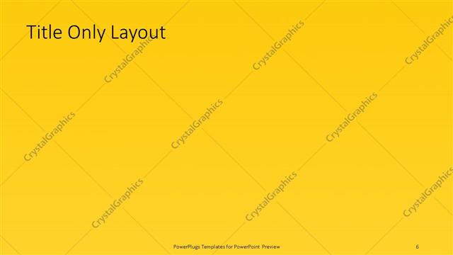 Title Only presentation slide layout