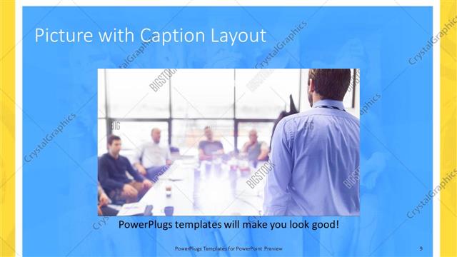 Picture with Caption presentation slide layout