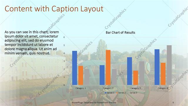 Content with Caption presentation slide layout