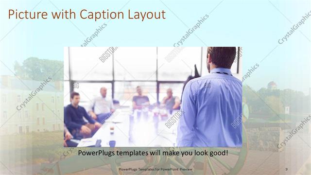 Picture with Caption presentation slide layout