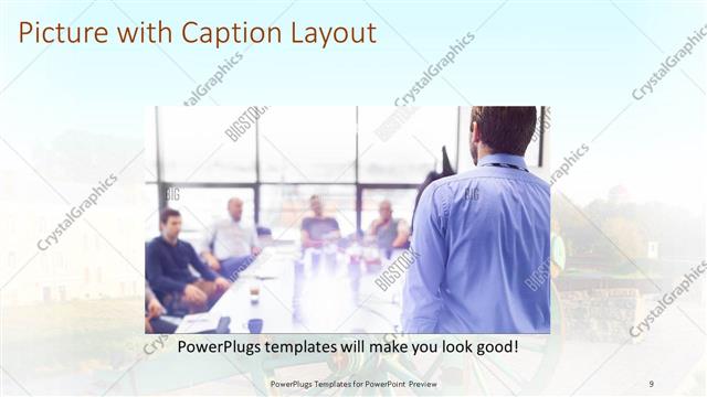 Picture with Caption presentation slide layout