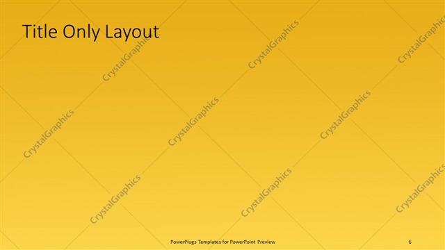 Title Only presentation slide layout