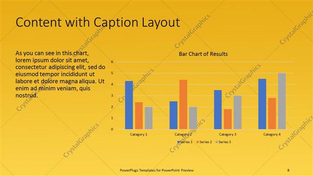 Content with Caption presentation slide layout