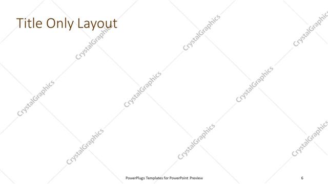 Title Only presentation slide layout