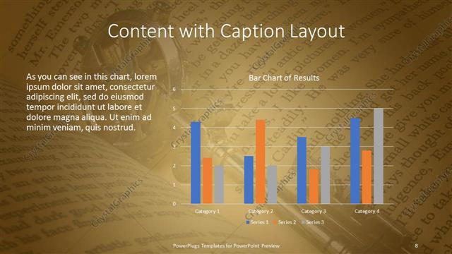 Content with Caption presentation slide layout