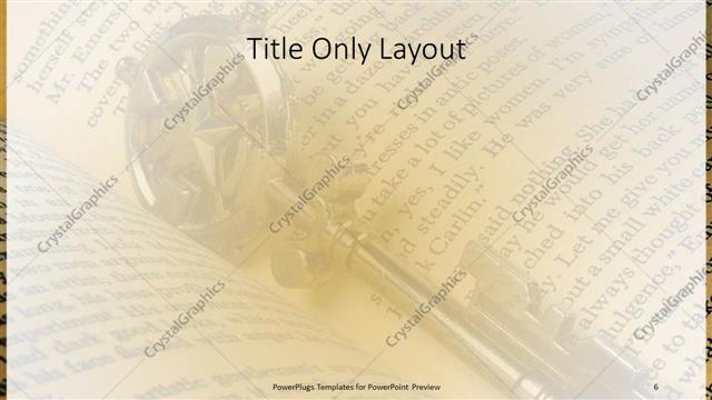 Title Only presentation slide layout